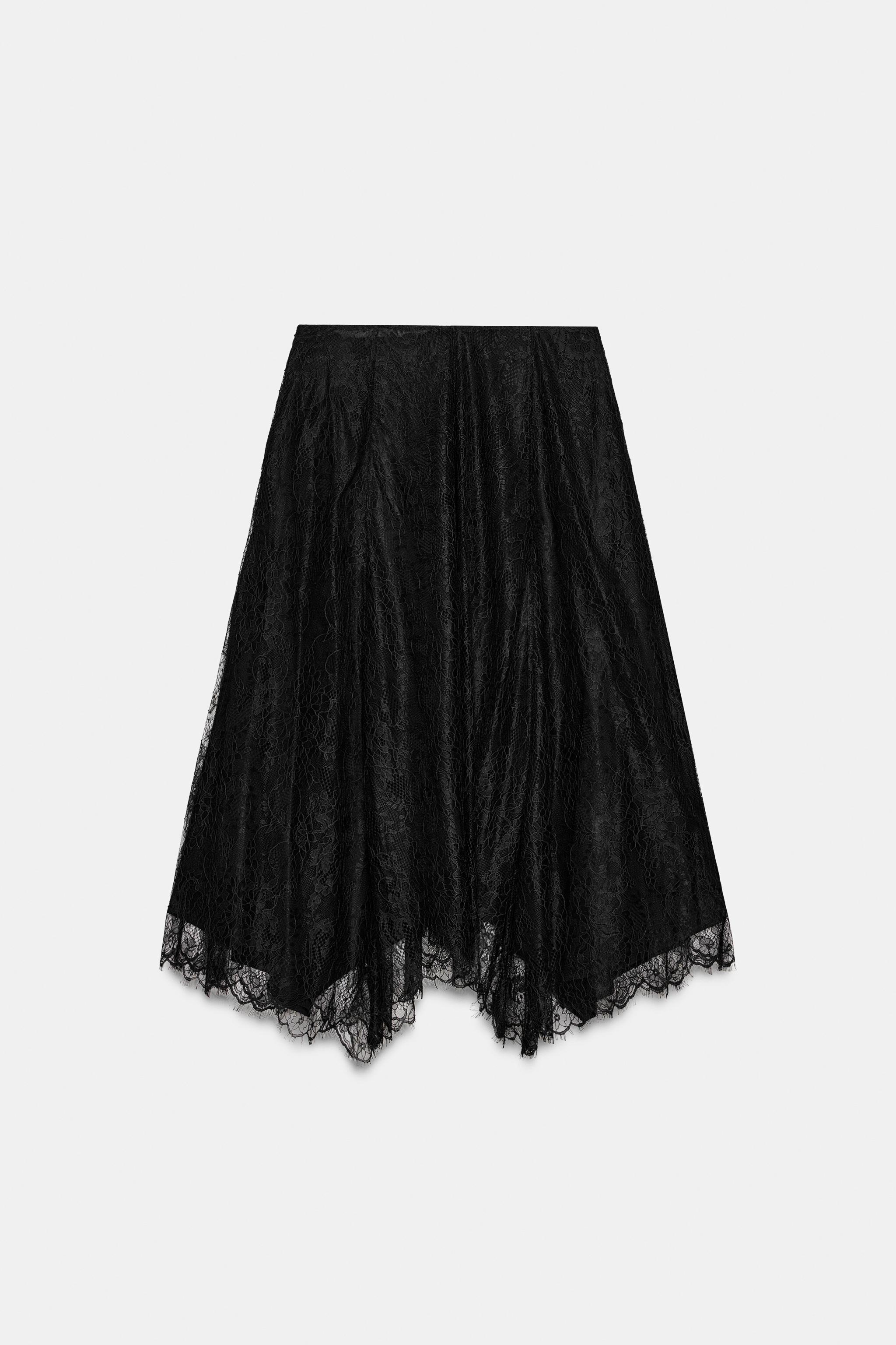 LACE MIDI SKIRT ZW COLLECTION